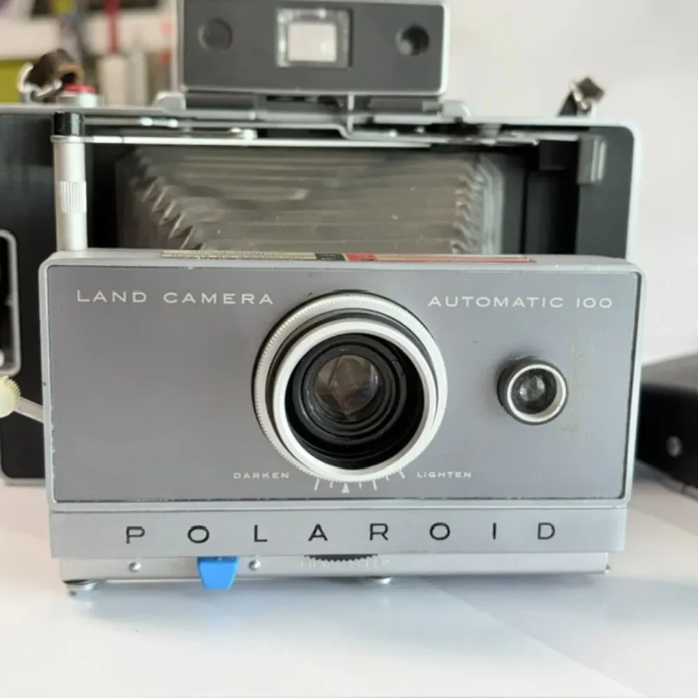 Vintage Polaroid Automatic 100 Land Camera Case Flash Attachment Strap